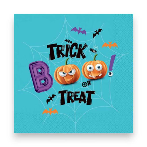 Picture of PAPER NAPKINS BOO 33X33CM - 20 PACK